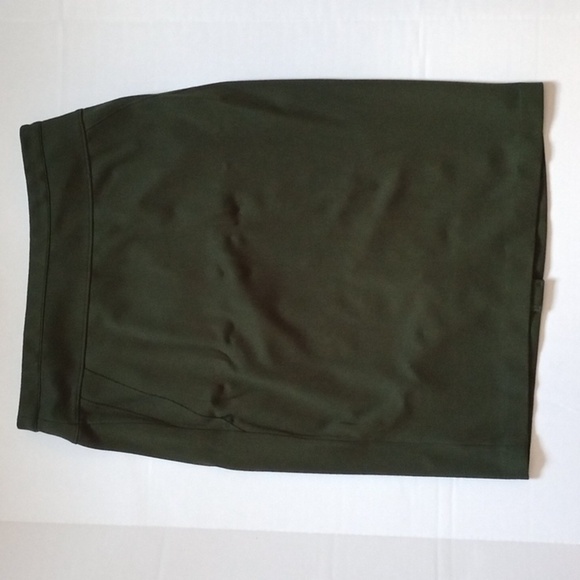 Joan Vass New York Medium Forest Green Pencil Skirt Fall Career Office - Picture 1 of 8